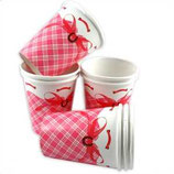 weisses Pferd Partybecher