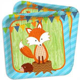 Waldtiere Fuchs Partyteller