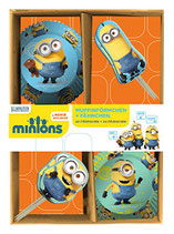 Minions Muffinförmchen mit Fähnchen