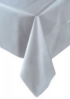 Uni Farben Silber Tischdecke