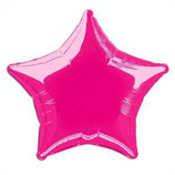 Stern pink uni Folienballon