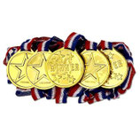 1 Plastik Medaille gold