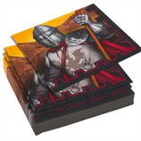 Ritter mit Drache und Burg Servietten