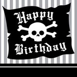 Piraten Happy Birthday Servietten klein