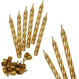 Kuchenkerzen gold oder silber