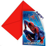 Spiderman The Amazing Einladungskarten