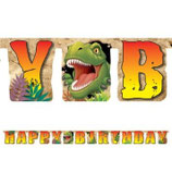 Dinosaurier Happy Birthday Girlande