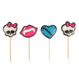 Kuchenkerzen Monster High Mini-Figurenkerzen