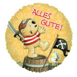 Piraten Alles Gute rund Folienballon