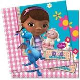 Doc McStuffins kariert Servietten