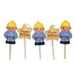 Baustellen Mini-Figurenkerzen