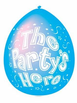 Latexballons "The Party's Here"