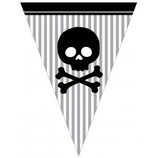 Piraten Totenkopf Wimpelkette