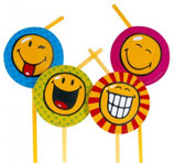 Smiley World Trinkhalme