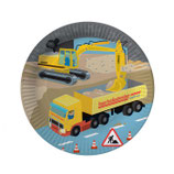 Baustelle Bagger Partyteller