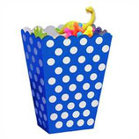 Punkte blau weiss Geschenkebox