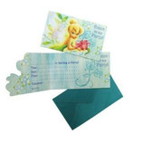 Tinkerbell blau Einladungskarten