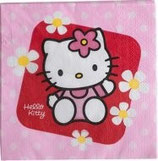 Hello Kitty Blumen Servietten
