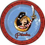 Piraten rot Partyteller