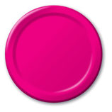 Uni Farben Pink Partyteller