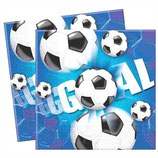 Fussball blau Servietten