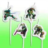 Ninja Turtles Mini-Figurenkerzen