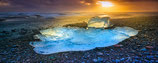 Panorama Wandbild - Ice Block Jokulsarlon