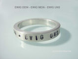 Ring (schmal) mit Zitat