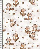 Sarouel long écureuils gris-beige