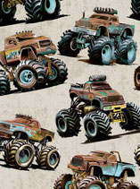 Sarouelopette monster truck fond beige