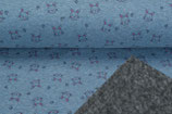 Sarouel long lapins fond bleu
