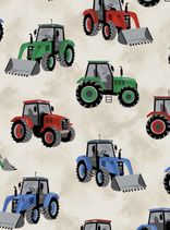 Sarouel long tracteurs fond beige