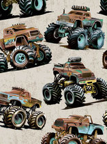 Sarouel long monster truck fond beige