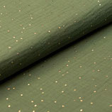 Chapi'noeud vert olive à points dorés