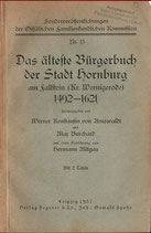 Das älteste Bürgerbuch der Stadt Hornburg