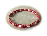 EM-KERAMIK ZECKENHALSBAND (Imperial Red/Candy Cane 39)