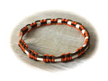 EM-KERAMIK ZECKENHALSBAND (International Orange/Walnut 45)