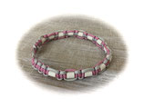 EM-KERAMIK ZECKENHALSBAND (Lavender Pink/Silver Grey 40)