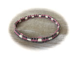 EM-KERAMIK ZECKENHALSBAND (Lavender Pink/Silver Diamonds 50)