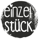 Holzstempel, rund "Einzelstück"