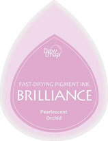 Pigmentstempelkissen Tropfen Brilliance, klein, Orchidee Perlenschimmer, rosa