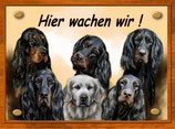 Schild mit 6 Motiven