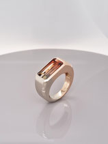 Turmalinring 14karat Rot- und Weißgold