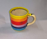 Tasse Jumbotasse  Keramik ca. 600 ml Inhalt im Design  regenbogen