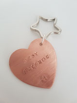 Koperen sleutelhanger BEST FRIENDS