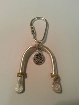 Sterling zilveren Sleutelhanger met messing draad