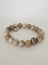 Elastische armband van Chrysant koraal