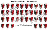 28mm Decals #15 Fantasy oder Mittelalter Ritter *NEW*