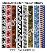 54mm Decals Antike Griechen / Thracer #27