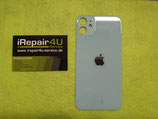 Backcover Akkudeckel Glas Apple iPhone 11 Grün mit Kleber Big Hole